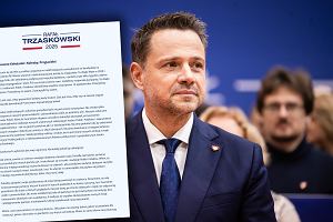 Rafał Trzaskowski prezentuje list skierowany do "przyjaciół". Czy to ukłucie w stronę Sikorskiego?